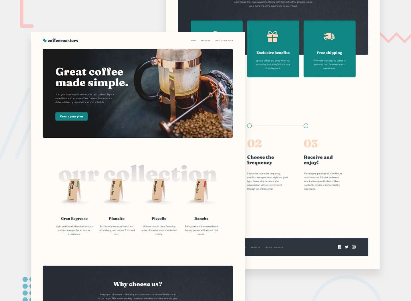 coffee roaster website image